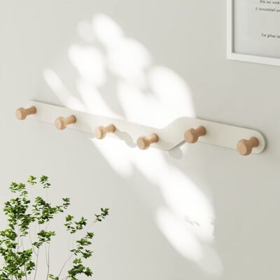 OEM Patère Murale En Bois 6 Crochets - Porte Manteau Avec Double Installation Pour Entrée, Salon, Chambre - Idéal Pour Manteaux, Clés, Chapeaux, Sacs - Publicité OEM Patère Murale En Bois 6 Crochets - Porte Manteau Avec Double Installation Pour Entrée, Salon, Chambre - Idéal Pour Manteaux, Clés, Chapeaux, Sacs - Publicité