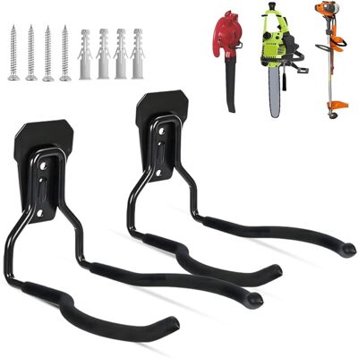 Generic 2pcs Crochets Coupe-bordures, Support Balais Mural, Crochet Muraux Garage, Cintre Pour Outils Électriques Jardin, Tondeuse Corde, Porte Désherbage - Publicité Generic 2pcs Crochets Coupe-bordures, Support Balais Mural, Crochet Muraux Garage, Cintre Pour Outils Électriques Jardin, Tondeuse Corde, Porte Désherbage - Publicité
