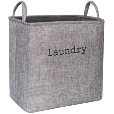 URSUS Panier À Linge Pliable En Tissu - 35 L - Panier À Linge Sale Avec Poignées De Transport - Pour Chambre, Salle De Bain Ou Buanderie - Gris - Publicité URSUS Panier À Linge Pliable En Tissu - 35 L - Panier À Linge Sale Avec Poignées De Transport - Pour Chambre, Salle De Bain Ou Buanderie - Gris - Publicité