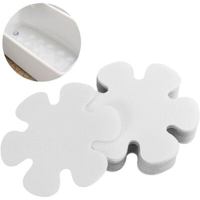 GRASSLIN Lot De 10 - Autocollant Antidérapant - Adhésif De Sécurité - Protection Pour Sols Mouillés Et Surfaces Glissantes - Salle De Bain Et Escalier - Transparent Et Blanc - 10x10cm - Publicité GRASSLIN Lot De 10 - Autocollant Antidérapant - Adhésif De Sécurité - Protection Pour Sols Mouillés Et Surfaces Glissantes - Salle De Bain Et Escalier - Transparent Et Blanc - 10x10cm - Publicité