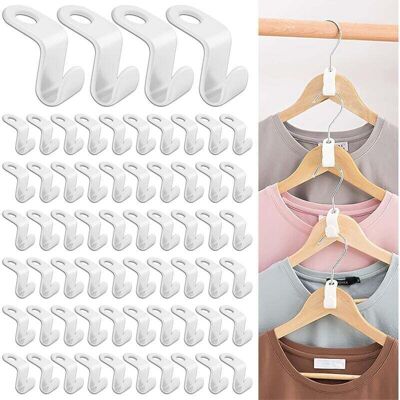 Melissa Houhence – Lot De 50 Crochets De Connexion Pour Cintres – Plastique Robuste – Optimise L'Espace D'Armoire – Pour Cintres Standard - Publicité Melissa Houhence – Lot De 50 Crochets De Connexion Pour Cintres – Plastique Robuste – Optimise L'Espace D'Armoire – Pour Cintres Standard - Publicité