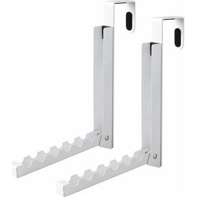 Vision Lot De 2 Crochets À Linge Pliables Pour Suspendre Le Linge À La Porte, 6 Emplacements Pour Vêtements, Manteaux, Derrière La Porte De La Salle De Bain, Sacs Et Peignoirs (blanc) - Publicité Vision Lot De 2 Crochets À Linge Pliables Pour Suspendre Le Linge À La Porte, 6 Emplacements Pour Vêtements, Manteaux, Derrière La Porte De La Salle De Bain, Sacs Et Peignoirs (blanc) - Publicité