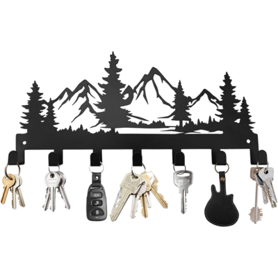 Generic Porte-clés Mural, 25 X 12.5 Cm Métal Porte Cles Murale Avec 7 Crochets, Adapté Pour Cuisine, Entrée, Couloir, Chambre, Bureau, Décoration De Maison - Publicité Generic Porte-clés Mural, 25 X 12.5 Cm Métal Porte Cles Murale Avec 7 Crochets, Adapté Pour Cuisine, Entrée, Couloir, Chambre, Bureau, Décoration De Maison - Publicité