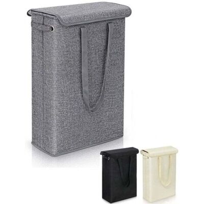 ABYSSE Panier À Linge Fin Avec Couvercle (gris)- 45 L - Grand Panier À Linge Fin Respirant Et Pliable - Grand Panier De Rangement Pour Vêtements, Chambre À Coucher - Publicité ABYSSE Panier À Linge Fin Avec Couvercle (gris)- 45 L - Grand Panier À Linge Fin Respirant Et Pliable - Grand Panier De Rangement Pour Vêtements, Chambre À Coucher - Publicité