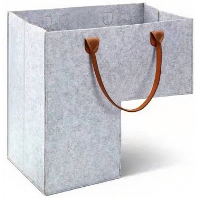 ACKERMAN Panier Escalier, Panier D'Escalier Avec Poignées En Cuir, Panier Rangement En Forme De L, Panier Organisateur D'Escalier En Feutre, Pour Le Linge, Les Jouets, Les Articles D'Ameublement (gris) - Publicité ACKERMAN Panier Escalier, Panier D'Escalier Avec Poignées En Cuir, Panier Rangement En Forme De L, Panier Organisateur D'Escalier En Feutre, Pour Le Linge, Les Jouets, Les Articles D'Ameublement (gris) - Publicité