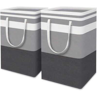 Melissa Lot De 2 Grand Panier À Linge Pliable Avec Poignées Faciles À Transporter, Poignées Étanches Et Prolongées Pour Ranger Et Transporter Le Linge Sale. Publicité Melissa Lot De 2 Grand Panier À Linge Pliable Avec Poignées Faciles À Transporter, Poignées Étanches Et Prolongées Pour Ranger Et Transporter Le Linge Sale. Publicité