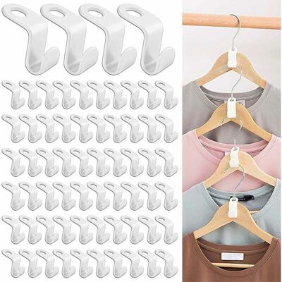 Scotch Aiperq 100 Pièces Crochet Pour Cintres Gain De Place Crochet De Connexion De Cintre, Mini Cintres En Cascade Organisateur Pour La Penderie Super Pour Un Gain De Place Dans Son Dressing (blanc) - Publicité Scotch Aiperq 100 Pièces Crochet Pour Cintres Gain De Place Crochet De Connexion De Cintre, Mini Cintres En Cascade Organisateur Pour La Penderie Super Pour Un Gain De Place Dans Son Dressing (blanc) - Publicité