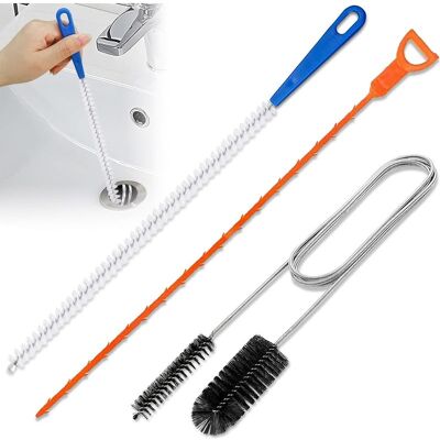 Vision Lot De 3 Déboucheurs De Canalisations, Déboucheur De Toilettes Professionnel, Brosse De Nettoyage De Canalisations Réutilisable - Publicité Vision Lot De 3 Déboucheurs De Canalisations, Déboucheur De Toilettes Professionnel, Brosse De Nettoyage De Canalisations Réutilisable - Publicité
