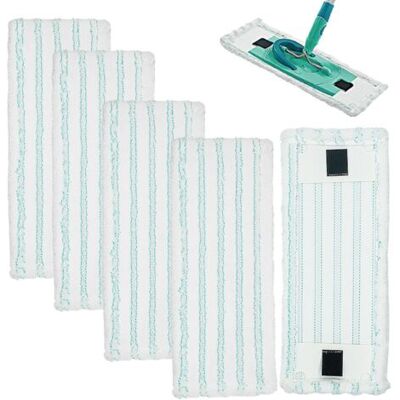 SCORPIO Lot De 5 Housses Pour Balai Leifheit Clean Twist M Ergo Micro Duo 38 X 16 Cm, Microfibre, Pour Sols, Turquoise - Publicité SCORPIO Lot De 5 Housses Pour Balai Leifheit Clean Twist M Ergo Micro Duo 38 X 16 Cm, Microfibre, Pour Sols, Turquoise - Publicité