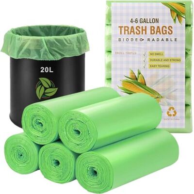 SCORPIO Lot De 100 Sacs Poubelles Bio 20 L, Sacs À Déchets Organiques Compostables,recyclés Épais, Biodégradables, 50 X 60 Cm (vert) - Publicité SCORPIO Lot De 100 Sacs Poubelles Bio 20 L, Sacs À Déchets Organiques Compostables,recyclés Épais, Biodégradables, 50 X 60 Cm (vert) - Publicité