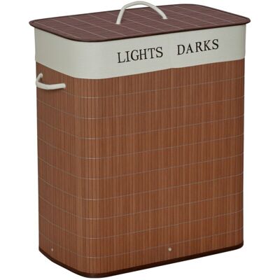 BRINSEA Panier À Linge En Bambou, Étroit, 100 L, Avec Couvercle, Poignées, 2 Sacs À Linge Amovibles, Marron. Idéal Pour La Buanderie, La Chambre Ou La Salle De Bain. Publicité BRINSEA Panier À Linge En Bambou, Étroit, 100 L, Avec Couvercle, Poignées, 2 Sacs À Linge Amovibles, Marron. Idéal Pour La Buanderie, La Chambre Ou La Salle De Bain. Publicité