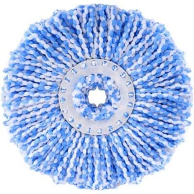 MOXIE Têtes Microfibre Balai Rond Têtes Mop Rotation À 360 Pour Nettoyage Des Sols (diamètre 16 Cm, Bleu) - Publicité MOXIE Têtes Microfibre Balai Rond Têtes Mop Rotation À 360 Pour Nettoyage Des Sols (diamètre 16 Cm, Bleu) - Publicité