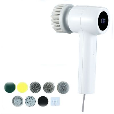 Scotch Brosse À Récurer Électrique Sans Fil, Portable Et Multifonctionnel Pour Salle De Bain, Cuisine, Brosse De Nettoyage À Main, Outils De Nettoyage Pour Baignoire, Fenêtre, Vaisselle, Tap - Publicité Scotch Brosse À Récurer Électrique Sans Fil, Portable Et Multifonctionnel Pour Salle De Bain, Cuisine, Brosse De Nettoyage À Main, Outils De Nettoyage Pour Baignoire, Fenêtre, Vaisselle, Tap - Publicité