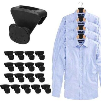 OEM Noir Crochet Gain De Place Pour Cintre, 18 Pcs Mignons Crochet Cintre Gain De Place Gain De Place Robuste Cintre Peu Encombrant Pour Sacs À Vêtements Suspendus Placard Maison - Publicité OEM Noir Crochet Gain De Place Pour Cintre, 18 Pcs Mignons Crochet Cintre Gain De Place Gain De Place Robuste Cintre Peu Encombrant Pour Sacs À Vêtements Suspendus Placard Maison - Publicité
