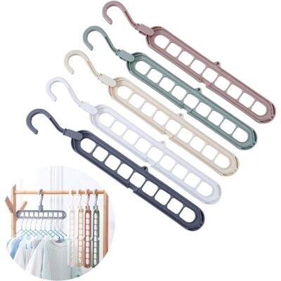 OEM Cintre Gain De Place, Organisateur Multi-cintres 5 Pièces, Cintre Magique, Support De Cintre De Placard-dou - Publicité OEM Cintre Gain De Place, Organisateur Multi-cintres 5 Pièces, Cintre Magique, Support De Cintre De Placard-dou - Publicité