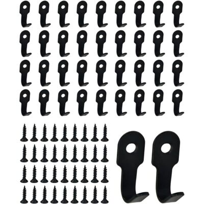 OEM Lot De 40 Crochets Simples Noir, Crochet Mural Noir Crochet Mural A Visser Patère Noir, Crochet En Acier Inoxydable Rétro Crochet Porte Manteau Mural-dou - Publicité OEM Lot De 40 Crochets Simples Noir, Crochet Mural Noir Crochet Mural A Visser Patère Noir, Crochet En Acier Inoxydable Rétro Crochet Porte Manteau Mural-dou - Publicité