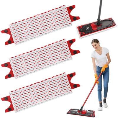 OEM 3 Pièces Pour Vileda Ultramax Xl Balai Serpillière Recharge Kit, 2en1 Microfibre Absorbante Recharge, Pour Taches De Nettoyage Pour Lavage Sol-dou - Publicité OEM 3 Pièces Pour Vileda Ultramax Xl Balai Serpillière Recharge Kit, 2en1 Microfibre Absorbante Recharge, Pour Taches De Nettoyage Pour Lavage Sol-dou - Publicité