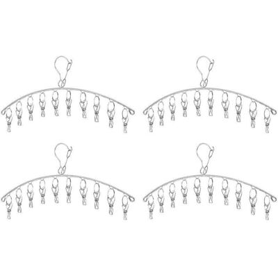 Vision Cintre À Linge Avec 10 Pinces, Lot De 4, Étendoir À Linge, Cintres À Chaussettes En Acier Inoxydable, Coupe-vent Et Anti-goutte - Publicité Vision Cintre À Linge Avec 10 Pinces, Lot De 4, Étendoir À Linge, Cintres À Chaussettes En Acier Inoxydable, Coupe-vent Et Anti-goutte - Publicité
