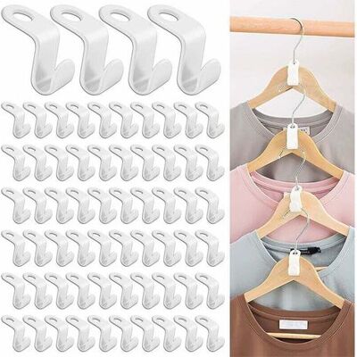 Scotch 100 Pièces Crochet Pour Cintres Gain De Place Crochet De Connexion De Cintre, Mini Cintres En Cascade Organisateur Pour La Penderie Super Pour Un Gain De Place Dans Son Dressing (blanc) - Publicité Scotch 100 Pièces Crochet Pour Cintres Gain De Place Crochet De Connexion De Cintre, Mini Cintres En Cascade Organisateur Pour La Penderie Super Pour Un Gain De Place Dans Son Dressing (blanc) - Publicité