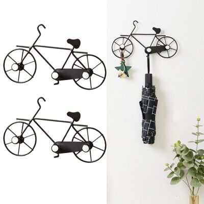 MOXIE Le Fer Crochet De Vélo Portemanteau Mural,étagère Crochet De Manteau En Forme De Bicyclette Vélo Décoratif Crochet Pour Entrée Chambre Salle De Bain Salon 2 Pièce( Noir) - Publicité MOXIE Le Fer Crochet De Vélo Portemanteau Mural,étagère Crochet De Manteau En Forme De Bicyclette Vélo Décoratif Crochet Pour Entrée Chambre Salle De Bain Salon 2 Pièce( Noir) - Publicité