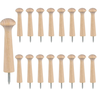 Generic Lot De 16 Crochets Muraux En Bois Massif À Visser De , Pour Suspendre Vêtements, Chapeaux, Clés, Sacs, Manteaux, Serviettes - Publicité Generic Lot De 16 Crochets Muraux En Bois Massif À Visser De , Pour Suspendre Vêtements, Chapeaux, Clés, Sacs, Manteaux, Serviettes - Publicité