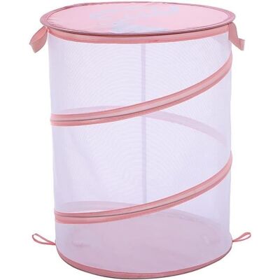 Cellfast Panier À Linge - Transparent - Pliable - Rose - 35x45cm En Tissu Polyester - Publicité Cellfast Panier À Linge - Transparent - Pliable - Rose - 35x45cm En Tissu Polyester - Publicité