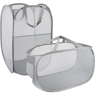 Cellfast Panier À Linge - Pliable - Grand Modèle - Maille Souple - Portable - Publicité Cellfast Panier À Linge - Pliable - Grand Modèle - Maille Souple - Portable - Publicité