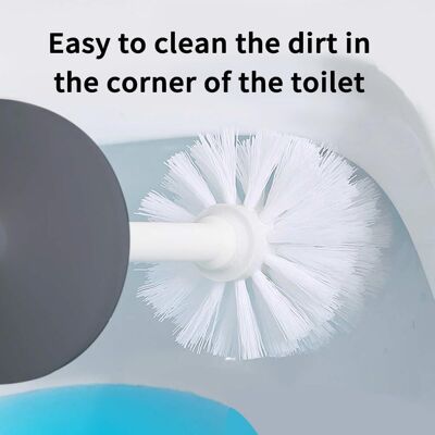 Generic Brosse Wc Et Support Avec Manche Anti-éclaboussures Noir - Publicité Generic Brosse Wc Et Support Avec Manche Anti-éclaboussures Noir - Publicité