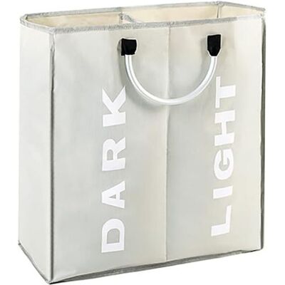 Vision Panier À Linge Pliable En Tissu Oxford 600d Imperméable Avec Poignée En Eva Et 2 Compartiments De Rangement 53 X 23 X 53 Cm (gris Clair) - Publicité Vision Panier À Linge Pliable En Tissu Oxford 600d Imperméable Avec Poignée En Eva Et 2 Compartiments De Rangement 53 X 23 X 53 Cm (gris Clair) - Publicité