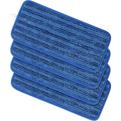 Melissa Lot De 4 Lingettes Réutilisable Pour Swiffer Wet Jet Chiffon Rechange Pour Swiffer Wet Jet Balai Spray Serpillières En Microfibre Lavable Nettoyer Le Sol Sec Ou Humide (4pcs-bleu) - Publicité Melissa Lot De 4 Lingettes Réutilisable Pour Swiffer Wet Jet Chiffon Rechange Pour Swiffer Wet Jet Balai Spray Serpillières En Microfibre Lavable Nettoyer Le Sol Sec Ou Humide (4pcs-bleu) - Publicité
