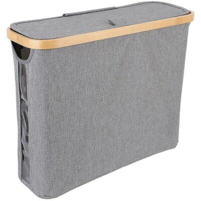 FLAMMKRAFT Panier À Papier Toilette Avec Couvercle, En Tissu Oxford, Pliable, Résistant À L'Eau Et À La Poussière, Gain De Place. Publicité FLAMMKRAFT Panier À Papier Toilette Avec Couvercle, En Tissu Oxford, Pliable, Résistant À L'Eau Et À La Poussière, Gain De Place. Publicité