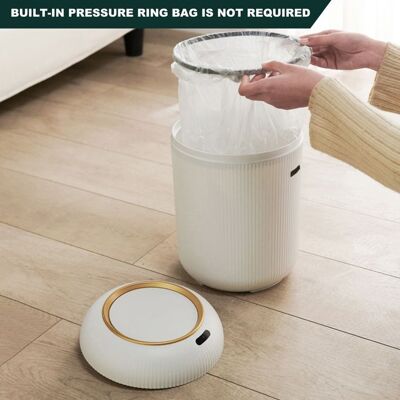 Cellfast Poubelle De Cuisine, 30 L, Avec Seau Intérieur - Détection Automatique - Blanc Nuage - Publicité Cellfast Poubelle De Cuisine, 30 L, Avec Seau Intérieur - Détection Automatique - Blanc Nuage - Publicité