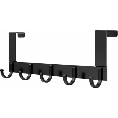 BRINSEA 2 Pcs Porte Manteau Pour Porte, Noir Patère Acier Inoxydable,5 Crochets Porte Manteaux Pour Chambre À Coucher Salle De Bains Porte De Cuisine. Publicité BRINSEA 2 Pcs Porte Manteau Pour Porte, Noir Patère Acier Inoxydable,5 Crochets Porte Manteaux Pour Chambre À Coucher Salle De Bains Porte De Cuisine. Publicité