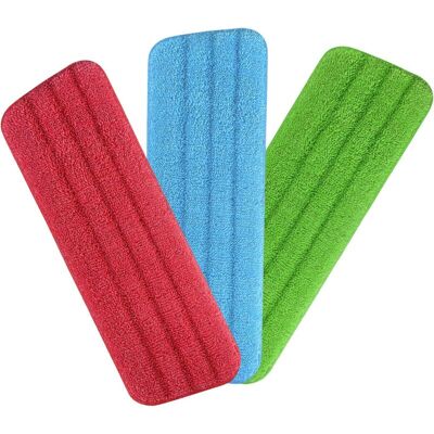 Melissa Housse De Nettoyage De Rechange, 3 Pièces De Rechange Pour Balai En Microfibre Pour Vadrouille/nettoyeur Vapeur, Convient Pour Balais/vaisselle (42 X 14 Cm) - Publicité Melissa Housse De Nettoyage De Rechange, 3 Pièces De Rechange Pour Balai En Microfibre Pour Vadrouille/nettoyeur Vapeur, Convient Pour Balais/vaisselle (42 X 14 Cm) - Publicité