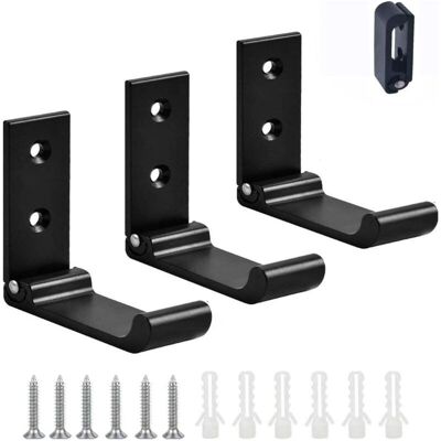 MOXIE 3pcs Crochet De Suspension Mural En Alliage D'Aluminium Patères Pliables À 90 °, Crochet Pliant Crochet De Porte-manteau Pliable Vis Pour Bureau, Cuisine, Chambre (noir) - Publicité MOXIE 3pcs Crochet De Suspension Mural En Alliage D'Aluminium Patères Pliables À 90 °, Crochet Pliant Crochet De Porte-manteau Pliable Vis Pour Bureau, Cuisine, Chambre (noir) - Publicité