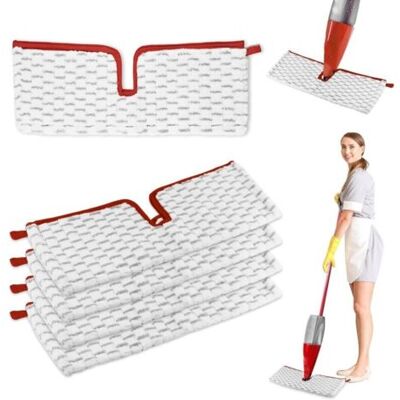 ABYSSE 5 Pièces Pour Vileda Spray Balai Recharge Kit,2 En 1 Microfibres Réutilisable Pour Vileda 1-2 Spray Max Balai Recharge, Pour Convient À Tout Type De Sols - Publicité ABYSSE 5 Pièces Pour Vileda Spray Balai Recharge Kit,2 En 1 Microfibres Réutilisable Pour Vileda 1-2 Spray Max Balai Recharge, Pour Convient À Tout Type De Sols - Publicité