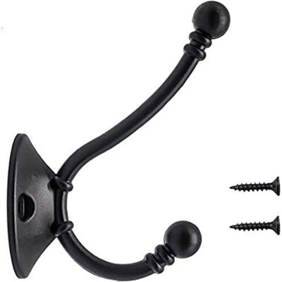 MOXIE 8 Pièces Plus Grand Crochet Mural Vintage Crochet À Chapeau En Métal Crochet Rétro Pour Porte-manteau Salle De Bain Cuisine,le Noir(96mm60mm34mm) - Publicité MOXIE 8 Pièces Plus Grand Crochet Mural Vintage Crochet À Chapeau En Métal Crochet Rétro Pour Porte-manteau Salle De Bain Cuisine,le Noir(96mm60mm34mm) - Publicité