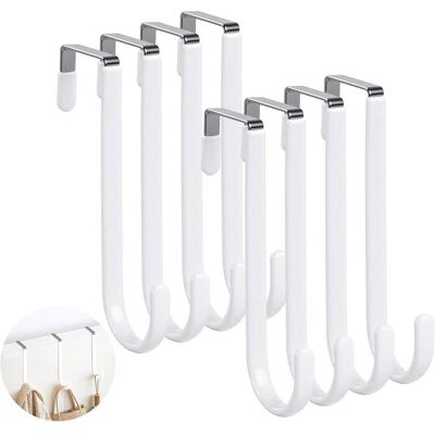 Cellfast Lot De 8 Crochets De Porte Avec Patins En Feutre Pour Protéger Les Surfaces, Crochets En Acier Inoxydable Pour Suspendre Les - Publicité Cellfast Lot De 8 Crochets De Porte Avec Patins En Feutre Pour Protéger Les Surfaces, Crochets En Acier Inoxydable Pour Suspendre Les - Publicité