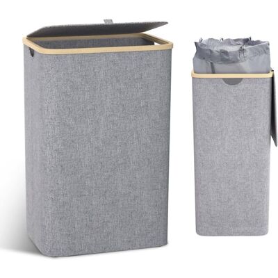 Melissa 100l Panier A Linge Avec Couvercle Corbeille A Linge Avec Poignées Panier Linge Sale, Bac A Linge Laundry Basket Pliable Grand Pliable Avec Sac Intérieur - Publicité Melissa 100l Panier A Linge Avec Couvercle Corbeille A Linge Avec Poignées Panier Linge Sale, Bac A Linge Laundry Basket Pliable Grand Pliable Avec Sac Intérieur - Publicité