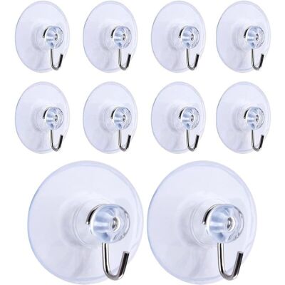 Melissa 10 Pcs Crochets À Ventouse, Amovible Transparent Ventouse Ventouse Crochets Muraux Cintre Pour Salle De Bains Cuisine Serviette De Douche Crochets Muraux Cintres Accessoires (45mm) - Publicité Melissa 10 Pcs Crochets À Ventouse, Amovible Transparent Ventouse Ventouse Crochets Muraux Cintre Pour Salle De Bains Cuisine Serviette De Douche Crochets Muraux Cintres Accessoires (45mm) - Publicité
