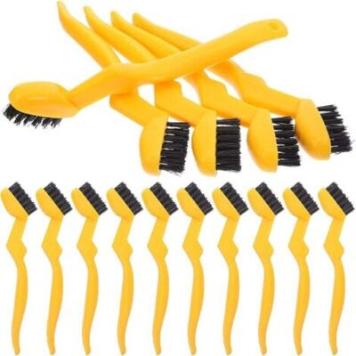 ABYSSE Lot De 30 Brosses Industrielles Miniatures En Nylon Jaune Brosse De Nettoyage Pour Tuyaux Joints Et Rainures Poignée Ergonomique Cuisine Salle De Bain Et Barbecue Brosse De - Publicité ABYSSE Lot De 30 Brosses Industrielles Miniatures En Nylon Jaune Brosse De Nettoyage Pour Tuyaux Joints Et Rainures Poignée Ergonomique Cuisine Salle De Bain Et Barbecue Brosse De - Publicité