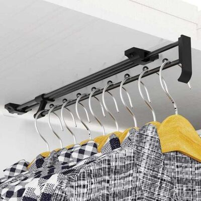 OEM Tringle À Cintres Coulissante (455mm), Penderie Escamotable, Parfaite Pour Les Armoires Et Espaces De Rangement Réduits-dou - Publicité OEM Tringle À Cintres Coulissante (455mm), Penderie Escamotable, Parfaite Pour Les Armoires Et Espaces De Rangement Réduits-dou - Publicité