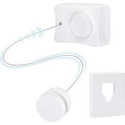 Generic Séchoir Mural Rétractable À Corde 5m – Corde Inox 5m, Verrou De Tension, Charge Max 20 Kg, Gain De Place, Boîtier Abs, Blanc - Publicité Generic Séchoir Mural Rétractable À Corde 5m – Corde Inox 5m, Verrou De Tension, Charge Max 20 Kg, Gain De Place, Boîtier Abs, Blanc - Publicité
