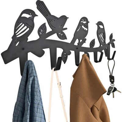 Vision Porte-manteau En Forme D'Oiseau, Décoration Murale Avec Crochets Pour Manteaux, Vêtements, Clés Et Sacs À Dos, Idéal Pour Le Rangement Dans Le Salon, Le Couloir Ou Le Bureau (noir). Publicité Vision Porte-manteau En Forme D'Oiseau, Décoration Murale Avec Crochets Pour Manteaux, Vêtements, Clés Et Sacs À Dos, Idéal Pour Le Rangement Dans Le Salon, Le Couloir Ou Le Bureau (noir). Publicité