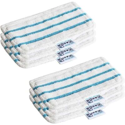 PELTOR Lingette Microfibre Steam Mop Chiffrons Lingettes Microfibres Chiffrons Remplacement Tampons De Nettoyage De Rechange Lavables En Microfibre Pour Balais Vapeur (lot De 6) - Publicité PELTOR Lingette Microfibre Steam Mop Chiffrons Lingettes Microfibres Chiffrons Remplacement Tampons De Nettoyage De Rechange Lavables En Microfibre Pour Balais Vapeur (lot De 6) - Publicité