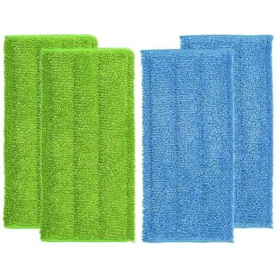 ABYSSE Lot De 4 Tampons De Vadrouille En Microfibre, Compatibles Avec Les Recharges De Tampons De Vadrouille En Microfibre Réutilisables Swiffer De 30,5 X 15,2 Cm - Publicité ABYSSE Lot De 4 Tampons De Vadrouille En Microfibre, Compatibles Avec Les Recharges De Tampons De Vadrouille En Microfibre Réutilisables Swiffer De 30,5 X 15,2 Cm - Publicité