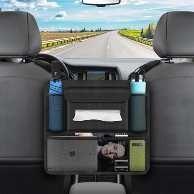 GRASSLIN 1 Filet De Rangement, Tissu Oxford Maille, Plaque Pp Renforcée, Crochets Élastiques, Organisateur Siège Voiture - Publicité GRASSLIN 1 Filet De Rangement, Tissu Oxford Maille, Plaque Pp Renforcée, Crochets Élastiques, Organisateur Siège Voiture - Publicité
