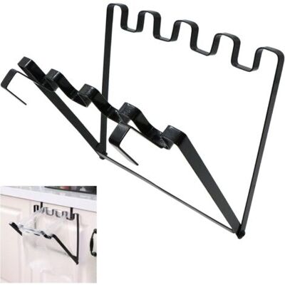 ABYSSE Support De Sac Poubelle Pliable Et Suspendu – Support De Sac Poubelle Simple En Fer Avec Crochets, Compatible Avec Les Portes D'Armoires De Moins De 1,8 Cm, Pour Cuisine, Voyage, Maison, Placard Et Re - Publicité ABYSSE Support De Sac Poubelle Pliable Et Suspendu – Support De Sac Poubelle Simple En Fer Avec Crochets, Compatible Avec Les Portes D'Armoires De Moins De 1,8 Cm, Pour Cuisine, Voyage, Maison, Placard Et Re - Publicité