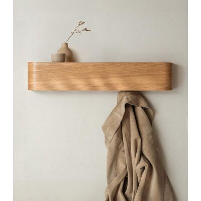 Generic Porte Manteau Mural Bois, Design Moderne Avec Crochets Muraux Cachés, Panneau En Placage De Bois Massif - Publicité Generic Porte Manteau Mural Bois, Design Moderne Avec Crochets Muraux Cachés, Panneau En Placage De Bois Massif - Publicité