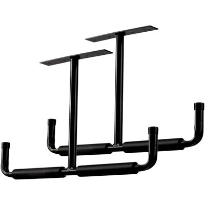 Vision Crochets De Rangement De Plafond De Garage En Métal, Crochets Muraux, Crochets Utilitaires Robustes Pour Échelle, Vélo, Bois, Outils Et Autres Articles Encombrants (pack De 2, Noir) - Publicité Vision Crochets De Rangement De Plafond De Garage En Métal, Crochets Muraux, Crochets Utilitaires Robustes Pour Échelle, Vélo, Bois, Outils Et Autres Articles Encombrants (pack De 2, Noir) - Publicité